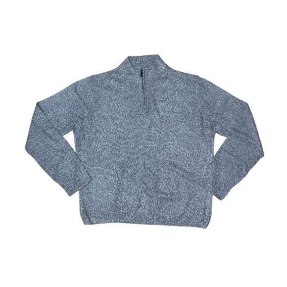 Calvin Klein Marled Quarter Zip Sweater - Picture 1 of 6